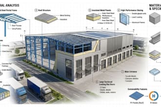 3d warehouse ,structure, material and building analysis design