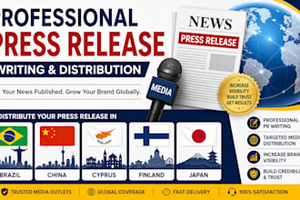 write and distribute your press release in brazil, china, cyprus, finland, japan