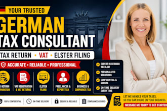 be your german tax consultant for tax return, vat and elster filing