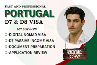 prepare portugal d7, d8 digital nomad visa application documents