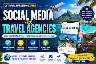 manage social media for travel agencies and tourism businesses