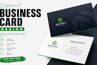 design professional modern business card and visiting card