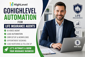 gohighlevel voice agent automation funnel for life insurance agents