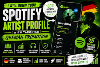 grow your spotify artist profile with targeted german promotion