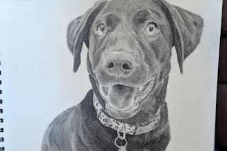 draw dog portraits from your photos