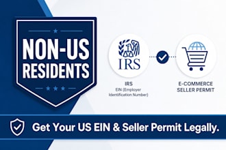 get US ein and sellers permit for non US residents  irs form ss4 specialist