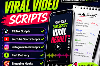 write engaging viral youtube scripts for faceless cash cow channels