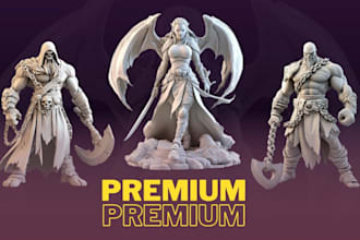 sculpt high quality 3d models, characters, and statues
