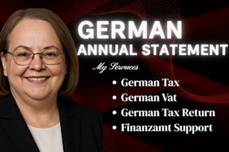 prepare german gbmh annual financial statement, balance sheet, financial reports