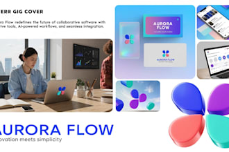 design a modern startup brand identity for your business