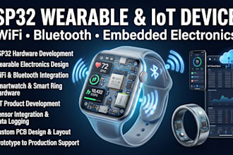 develop esp32 wifi bluetooth wearable and iot electronic devices