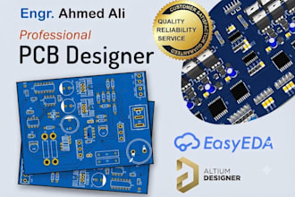 design pcb layout, schematic and gerber files in kicad