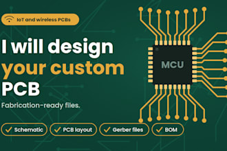 design pcb layout, schematic and gerber files in kicad