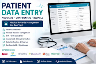 do accurate medical data entry and patient record management