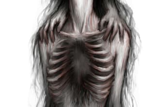 draw horror, surreal, or emotional character art
