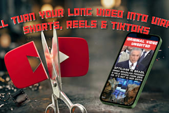 edit your long video into viral short form reels and tiktoks