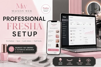 setup and optimize fresha booking system for your salon or spa