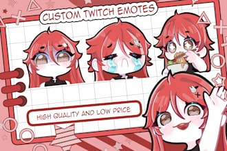 draw twitch emotes, discord emoji