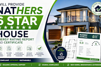 provide nathers 6 star house energy rating report and certificate