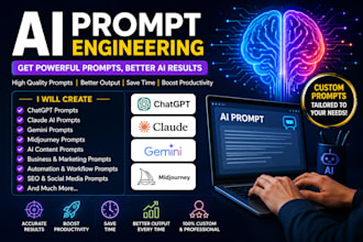 create professional ai prompts for chatgpt, claude, gemini and midjourney