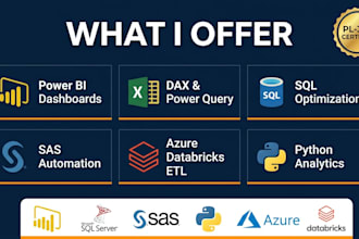 build interactive power bi dashboards with dax and write sql queries