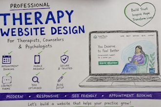 design a professional therapy website therapists, counselors and psychologists