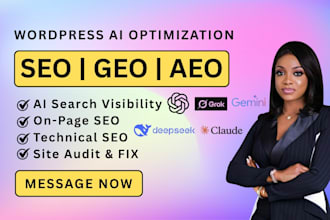 do wordpress ai optimization, technical wordpress geo seo aeo, for ai visibility