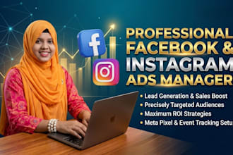 run targeted facebook ads campaign and instagram ads for business growth