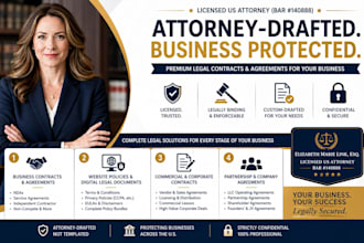 draft bulletproof business contracts and legal agreements as a US lawyer