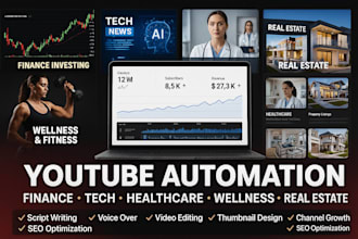 create finance investing tech news healthcare wellness real estate youtube video