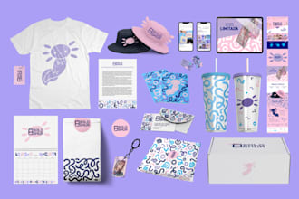 do branding, visual identity, and content creation