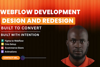 build website, webflow website, figma to webflow, ecommerce website, cms setup