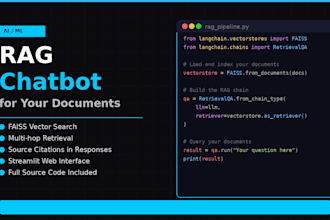 build a rag chatbot on your documents using langchain and faiss