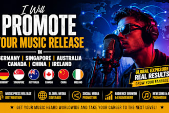 promote your music release in germany singapore australia canada china ireland