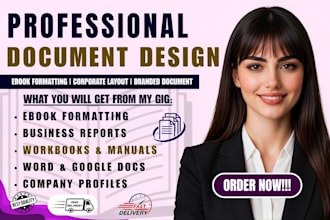 create branded document design ebooks formatting and corporate layouts