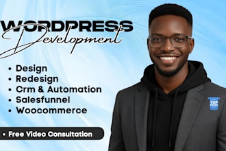 wordpress website design, elementor website design, wordpress ecommerce websites