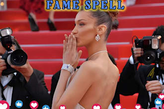 cast powerful fame spell, success spell, good luck spell, famous spell casting