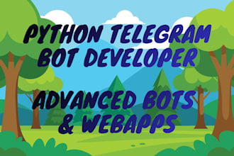 build an advanced python telegram bot with webapp dashboard