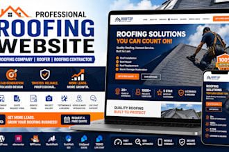 design roofing website roofing company website roofer website