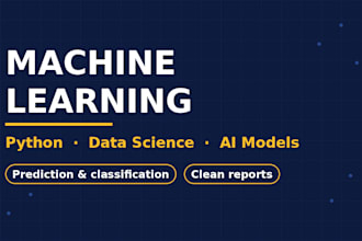 creare modelli di machine learning e data science in python