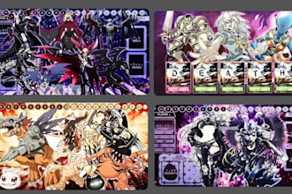 design custom tcg playmat mtg playmat and anime playmat artwork