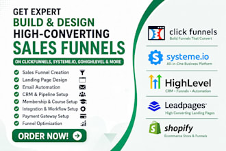 create samcart thrivecart sales funnel landing page and online course setup