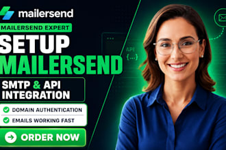 setup mailersend smtp mailersend api integration mailersend authentication
