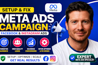 setup facebook ads campaign, meta ads manager, fix meta ads campaign ig fb ads