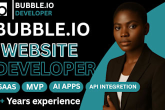be your bubble developer for bubble io website, bubble mvp and bubble app