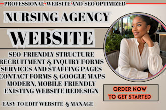 nursing agency website healthcare staffing website home care agency website
