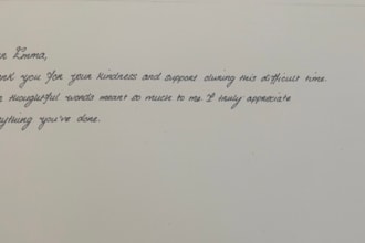 create custom handwritten notes, letters and messages