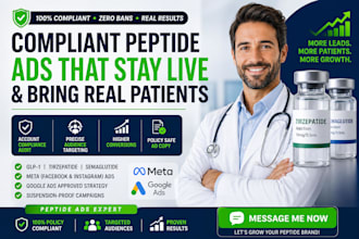 compliant peptide facebook ads approved glp1 marketing tirzepatide google ads