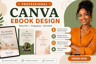 design, canva ebook, and, workbook and layout design