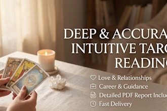 provide a deep intuitive tarot reading on love career
